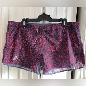 Salomon Women’s Shorts- Vibrant Pink and Deep Purple
